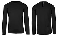 Galaxy By Harvic Long Sleeve Moisture-Wicking Performance Crew Neck Men's Tee