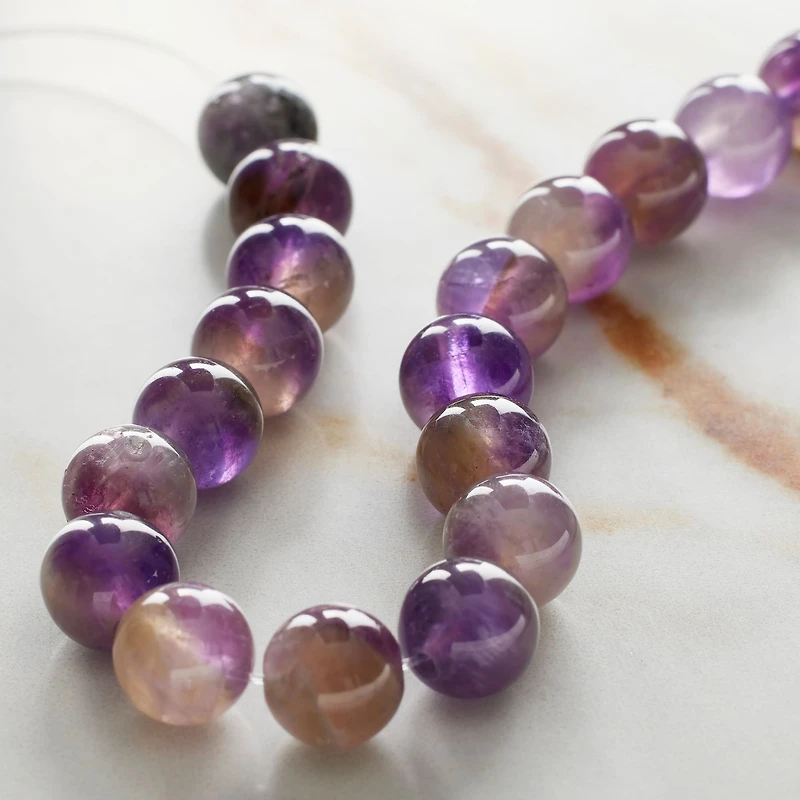 12 Pack: Amethyst Round Beads, 8mm by Bead Landing™