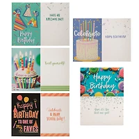 JAM Paper 4" x 6" Birthday Bash Assortment Cards & Matchings Envelope Set, 10ct.