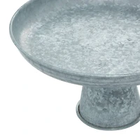 12" Gray Iron Farmhouse Cake Stand