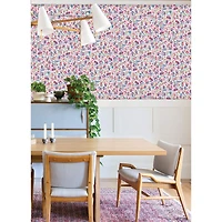 RoomMates Red Multi Brushstroke Leopard Peel & Stick Wallpaper