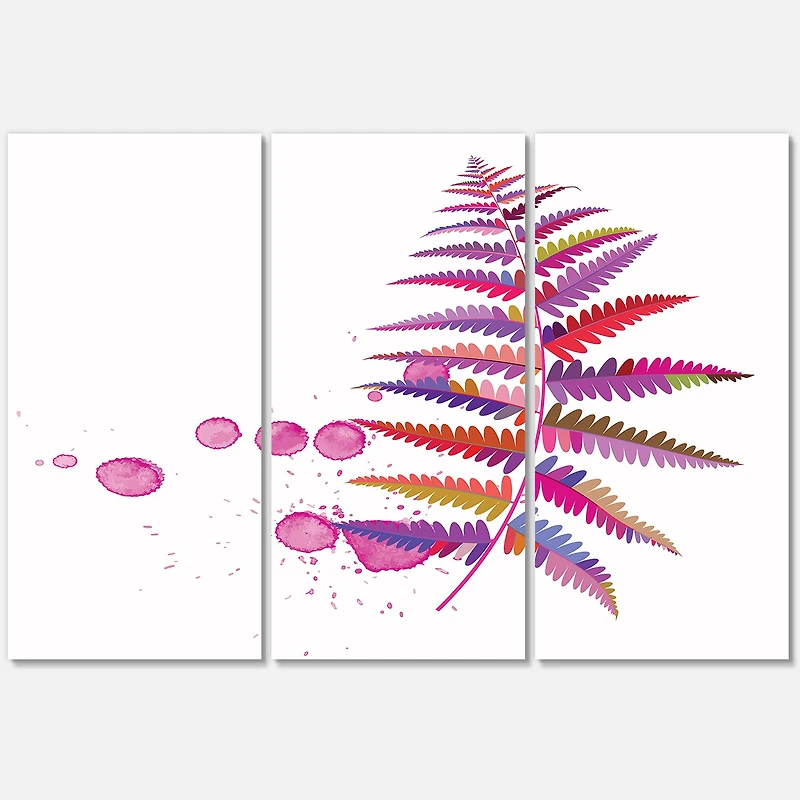 Designart - Purple Fern