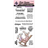 Art Impressions™ Laugh Lines Rock On Clear Stamps