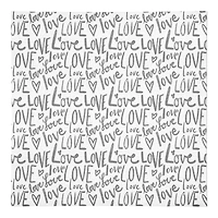 Love Typography 10" x 10" Cotton Twill Napkin