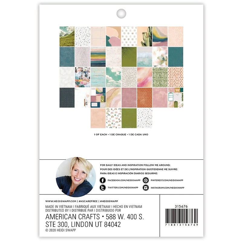 Heidi Swapp™ Care Free Paper Pad, 6" x 8"