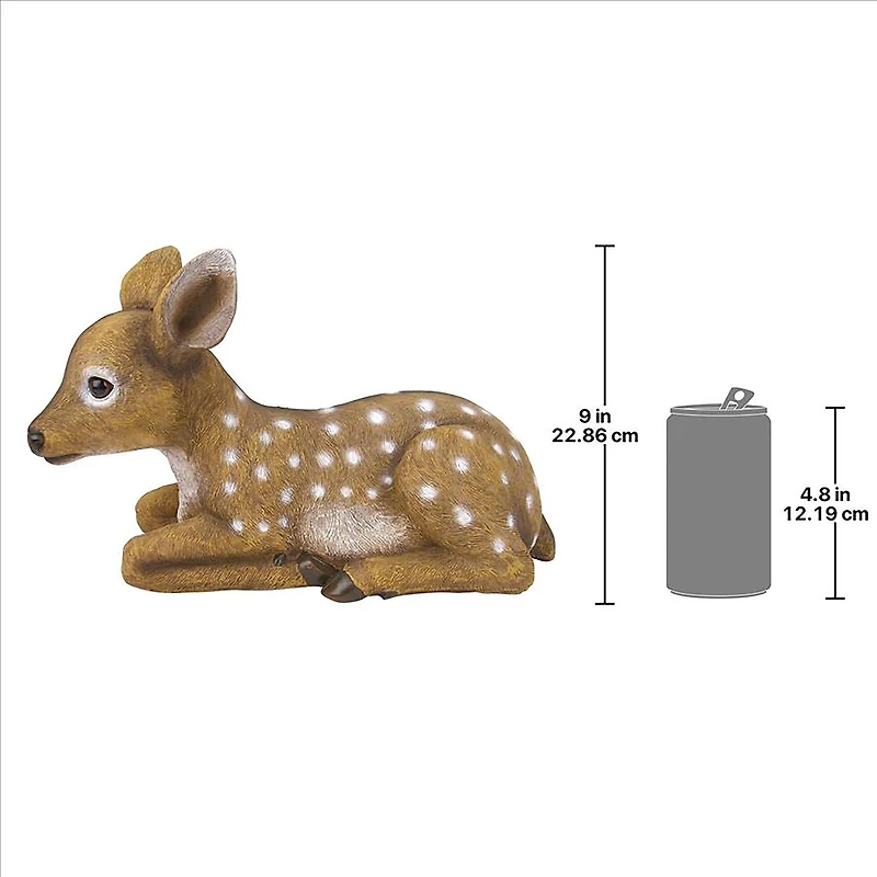 Design Toscano 14.5" Darby the Forest Fawn Baby Deer Statue