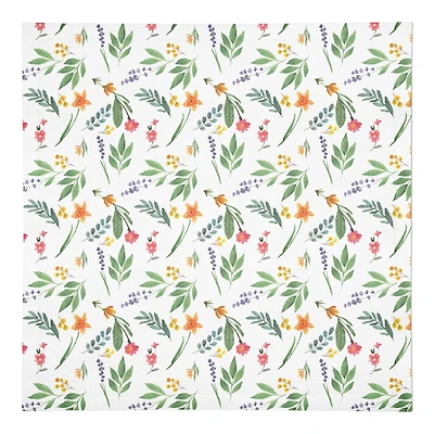 Spring Flower Bunches 10" x 10" Cotton Twill Napkin