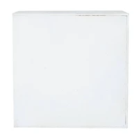 White Wood Traditional Tic Tac Toe Cabinet, 11" x 11" x 9"