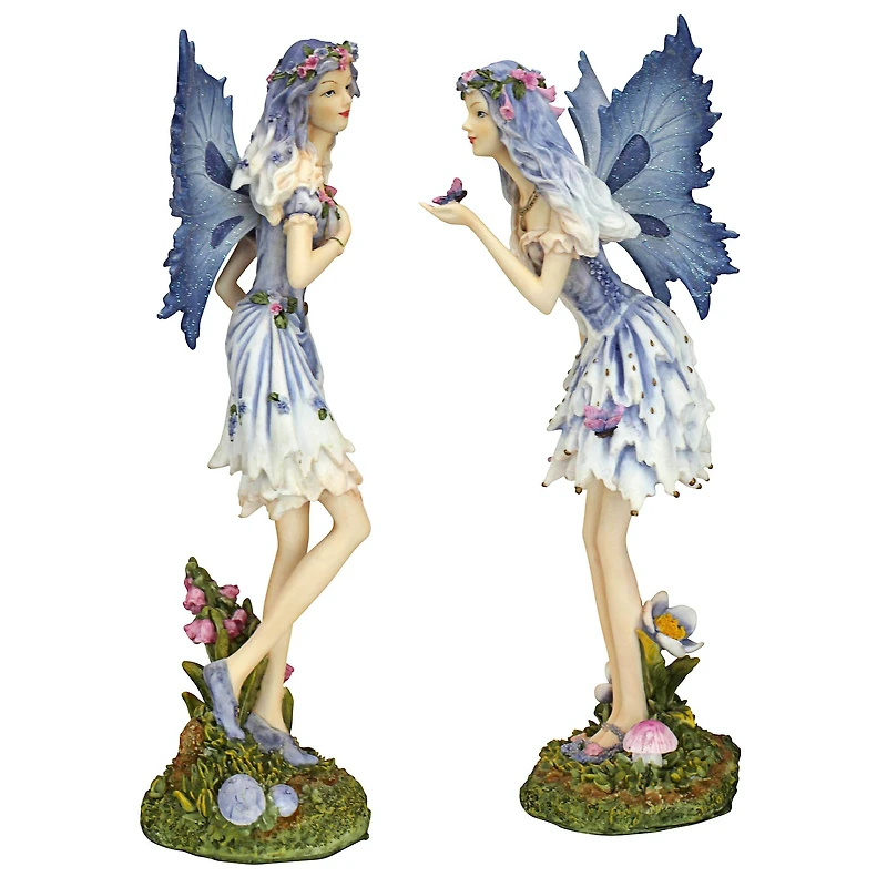 Design Toscano Poppy & Meadow the Windforest Fairies Statue Set