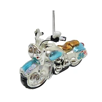5" Beach Motorcycle Glass Ornament by Ashland®
