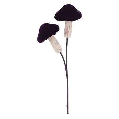 11.5" Purple Velvet Mushroom Pick by Ashland®
