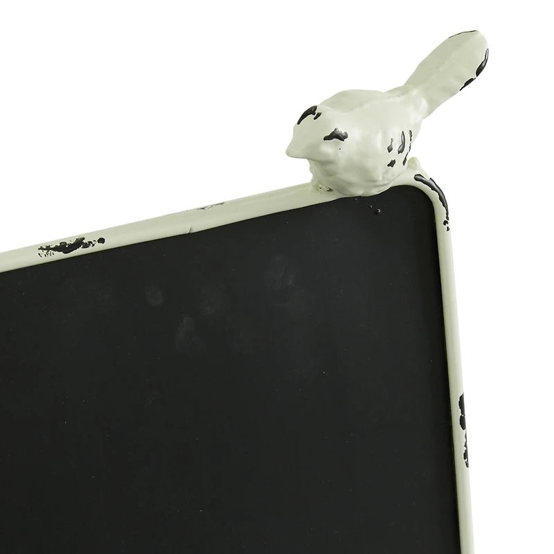 White Metal Farmhouse Chalkboard Sign Set