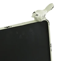 White Metal Farmhouse Chalkboard Sign Set