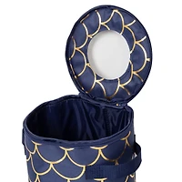 Honey Can Do Golden Scallop Round Dinnerware Storage Box Set