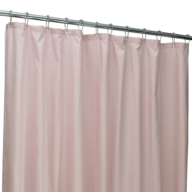 Bath Bliss Microfiber Soft Touch Dash Design Shower Curtain Liner