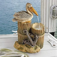 Design Toscano Pelican's Seashore Roost Sculptural Fountain