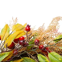 24" Berry & Leaves Fall Harvest Wreath