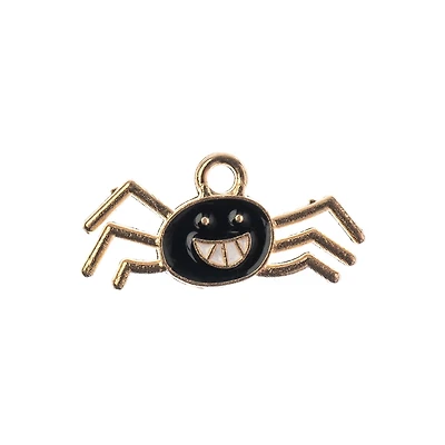 John Bead Sweet & Petite Halloween Small Spider Charms, 10ct.