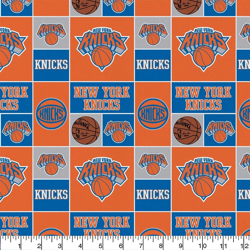 Camelot Fabrics NBA New York Knicks Patch Cotton Precut Fabric Bundle