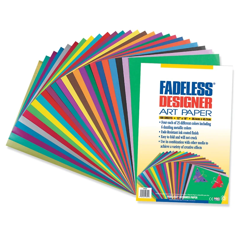 Pacon® Fadeless® 12" x 18" Assorted Designer Art Paper