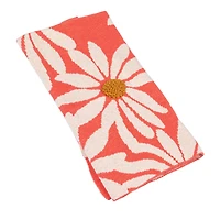 Hello Honey® Coral Flower Prints Cotton Knit Baby Blanket