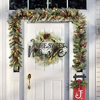 Glitzhome® 24" Metal Home Sweet Home Wall Décor with Changeable Shapes