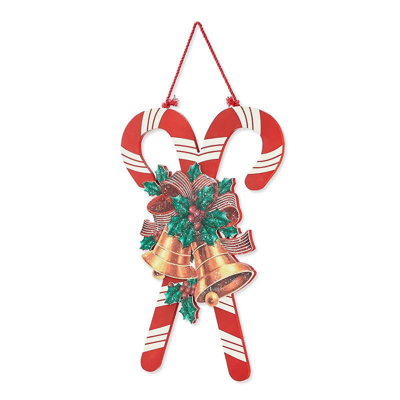 Glitzhome® Christmas Candy Cane Wall Décor