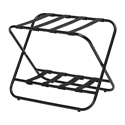 Honey Can Do Black 2-Tier KD Luggage Rack