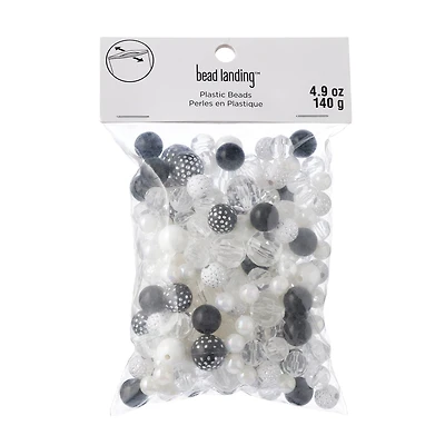 Mixed Black, Clear & White Craft Beads By Bead Landing™