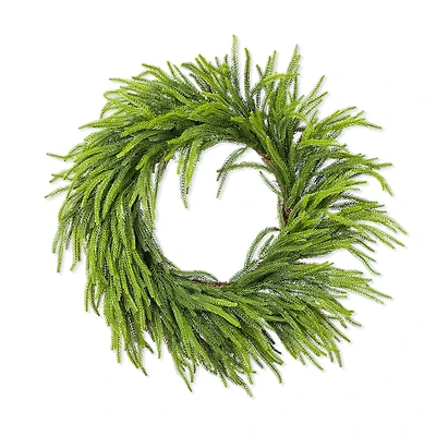 Glitzhome® 28"D Christmas Greenery PE Wreath