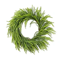 Glitzhome® 28"D Christmas Greenery PE Wreath