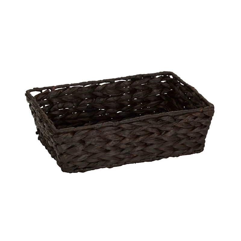 Household Essentials Dark Brown Wicker Storage Basket Set