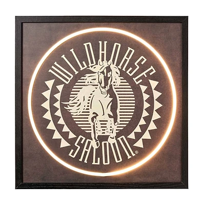 American Art Decor Grand Ole Opry Wild Horse Saloon Framed LED Neon Sign - 16" x 16"
