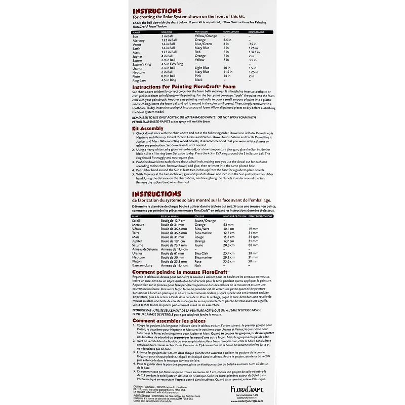 FloraCraft® Solar System Kit