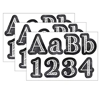 Creative Teaching Press Chalk It Up! Chalkboard 4" Designer Letters, 3 Packs of 211