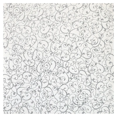 30 Pack: Silver Swirl Glitter Paper by Recollections®, 12" x 12"