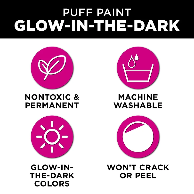 Tulip® Glow-in-the-Dark Puff Paint Set