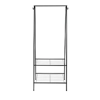 Organize It All Garment Rack with 2 Tier Shelving