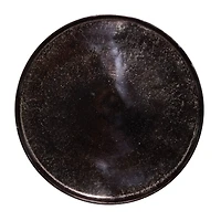 25" Black Aluminum Contemporary Accent Table