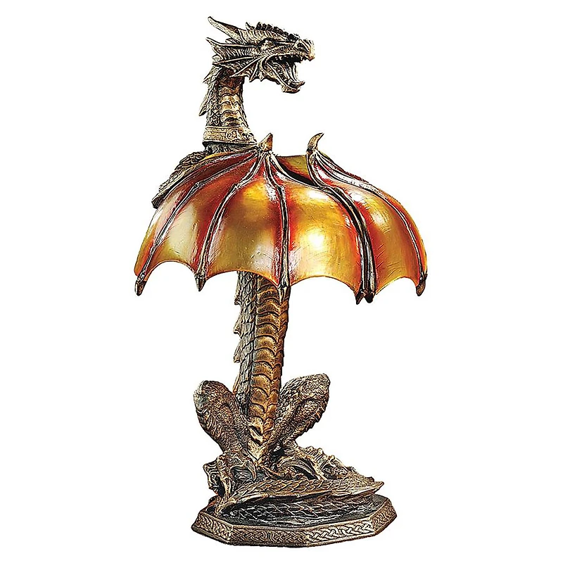 Design Toscano 16.5" Dragon Strike Illuminated Sculpture