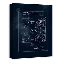 Record Player Changer 12" x 16" Canvas Wall Art