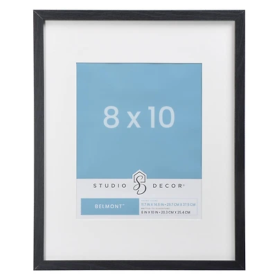 Narrow Belmont Frame with Mat by Studio Décor