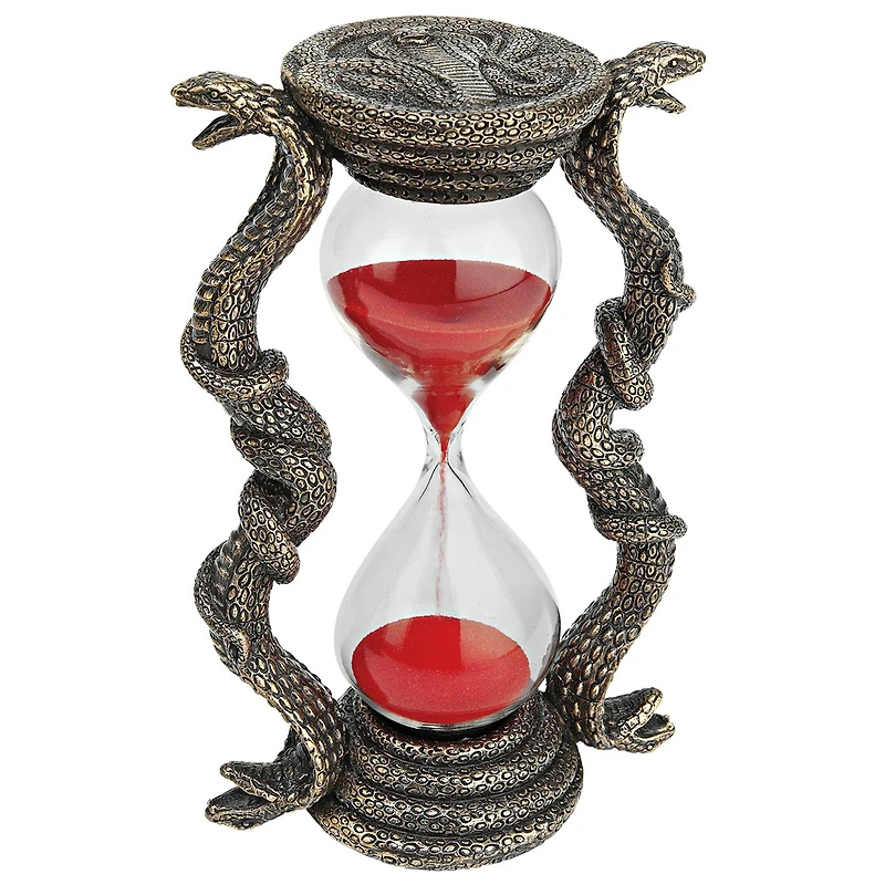 6" Egyptian Cobra Goddess Sandtimer Hourglass