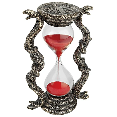 6" Egyptian Cobra Goddess Sandtimer Hourglass