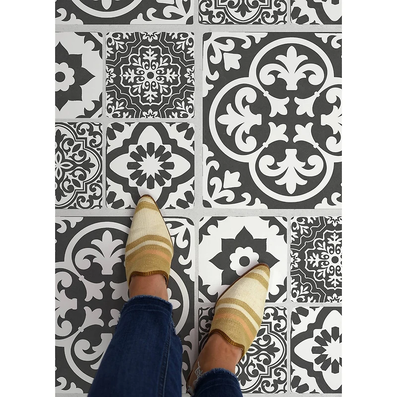 FloorPops Valencia Peel & Stick Floor Tiles