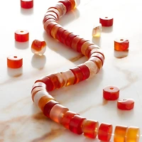 Red Agate Heishi Beads, 6mm by Bead Landing™