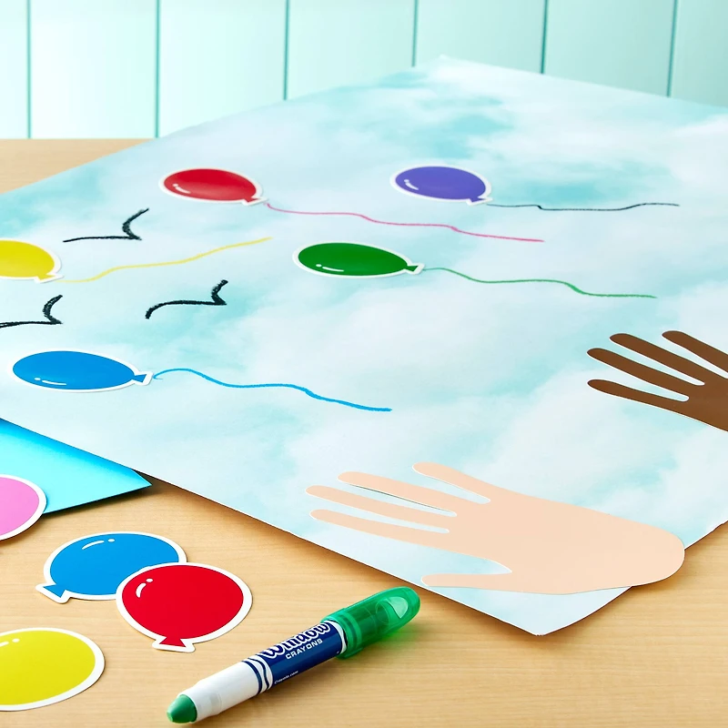 American Crafts™ Patterned Poster Board, Cloud