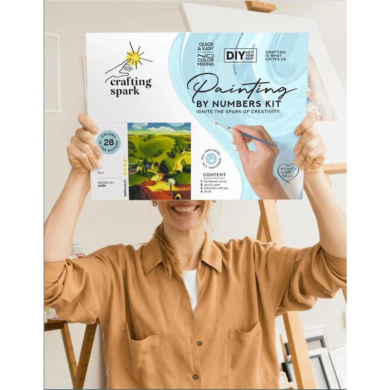 Crafting Spark Forest Hut Painting by Numbers Kit