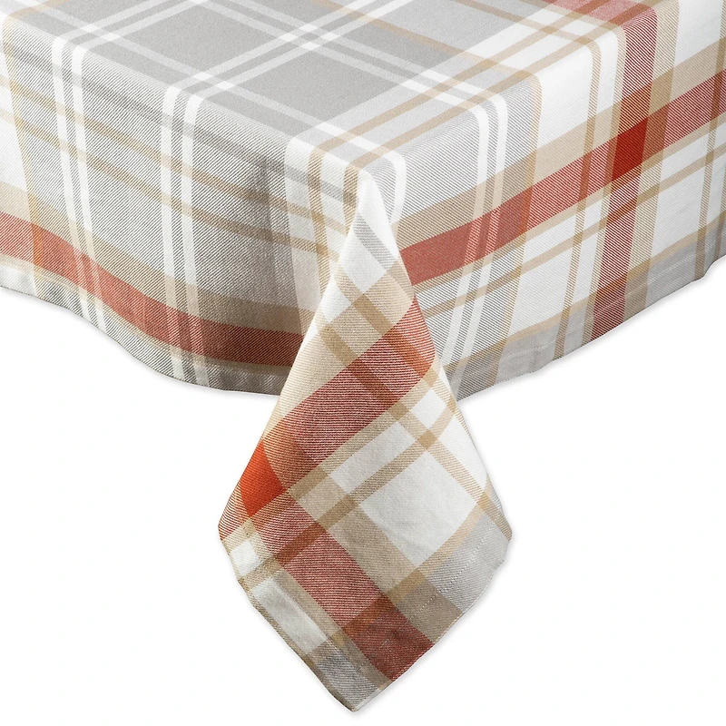 DII® 104" Plaid Thanksgiving Cozy Picnic Tablecloth