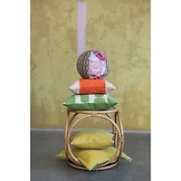 Hello Honey® Patchwork Cotton Kantha Fabric Orb Pillow